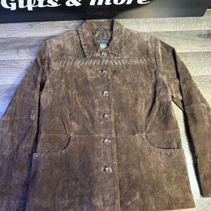 Relativity Dark Brown Suede Blazer